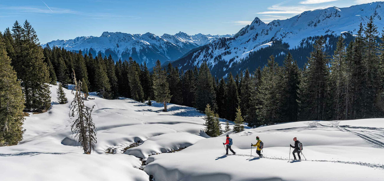 Winterwandern am Golm im Montafon | © Golm Silvretta Lünersee Tourismus GmbH Bregenz, Helmut Dueringer Winterwandern am Golm im Montafon | © Golm Silvretta Lünersee Tourismus GmbH Bregenz, Helmut Dueringer